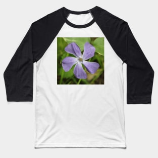 Purple Vine Flower Photographic Image Baseball T-Shirt